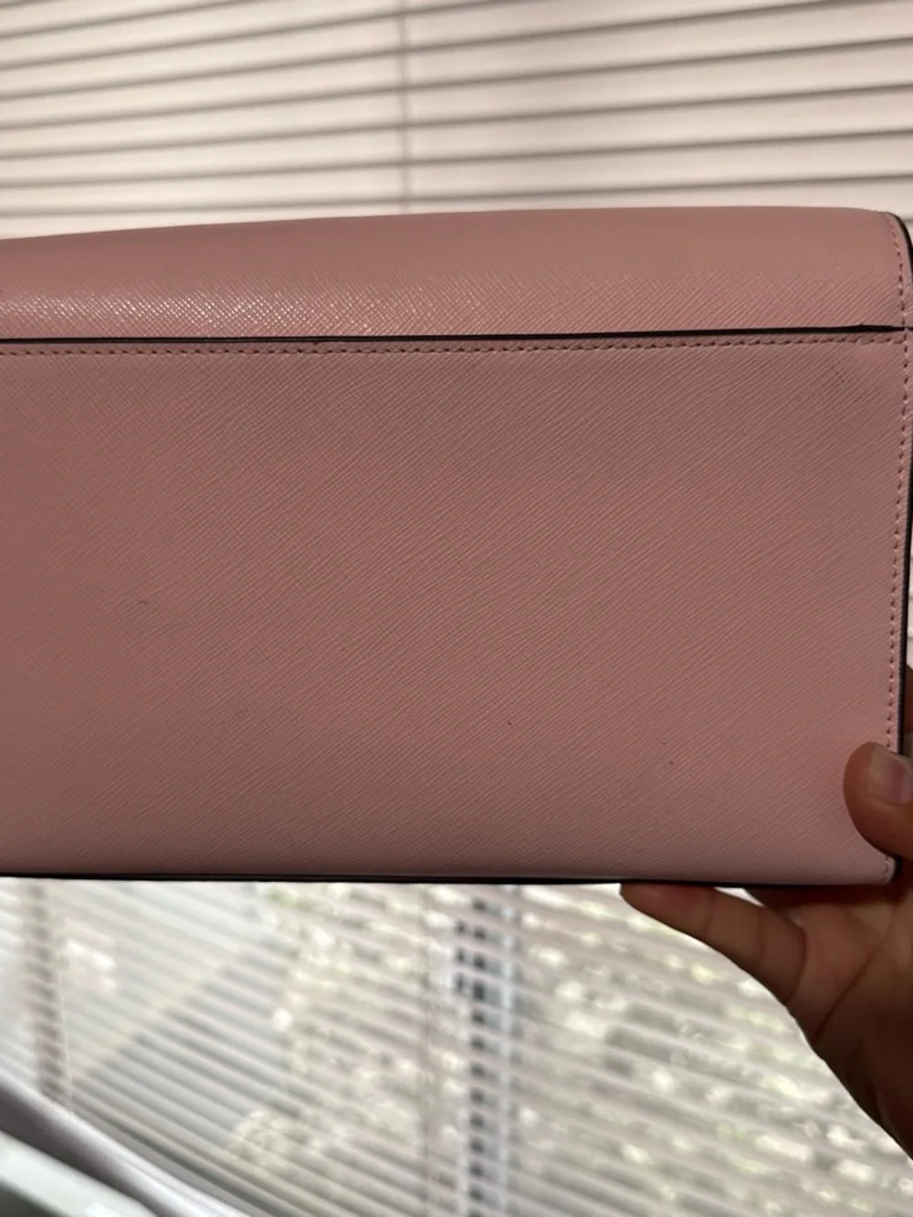 kate spade pink crossbody with gold chain
